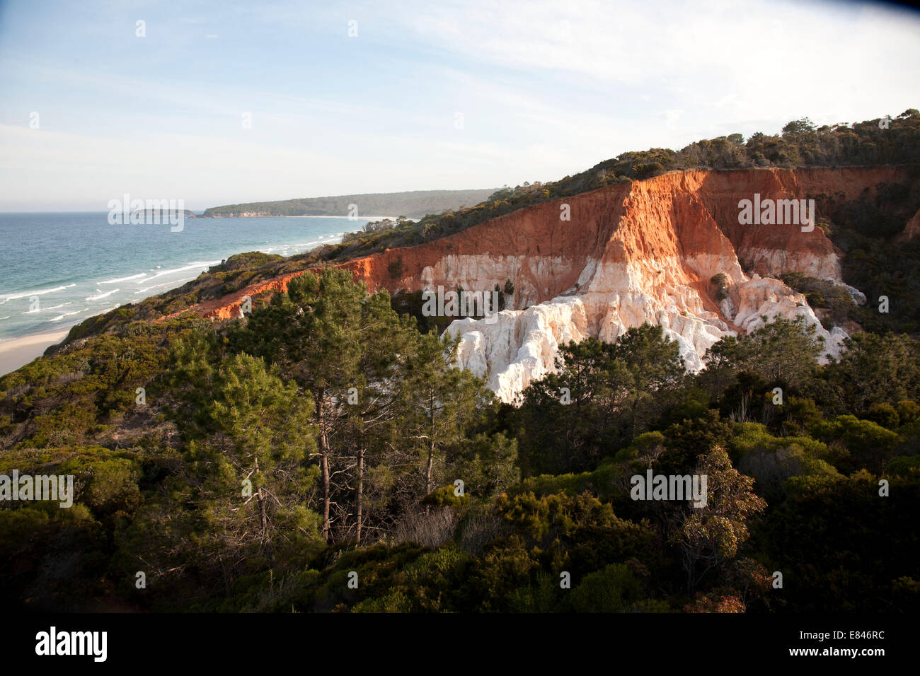 Les Pinnacles est l'une des principales caractéristiques de l'Ben Boyd Parc national sur la côte sud de la Nouvelle-Galles du Sud Banque D'Images