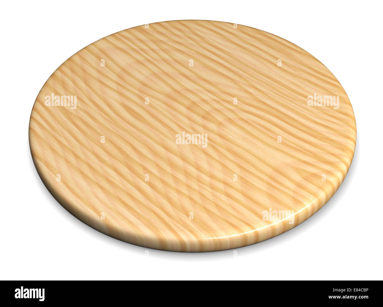 Plaque en bois pour la viande et légumes sur fond blanc Banque D'Images