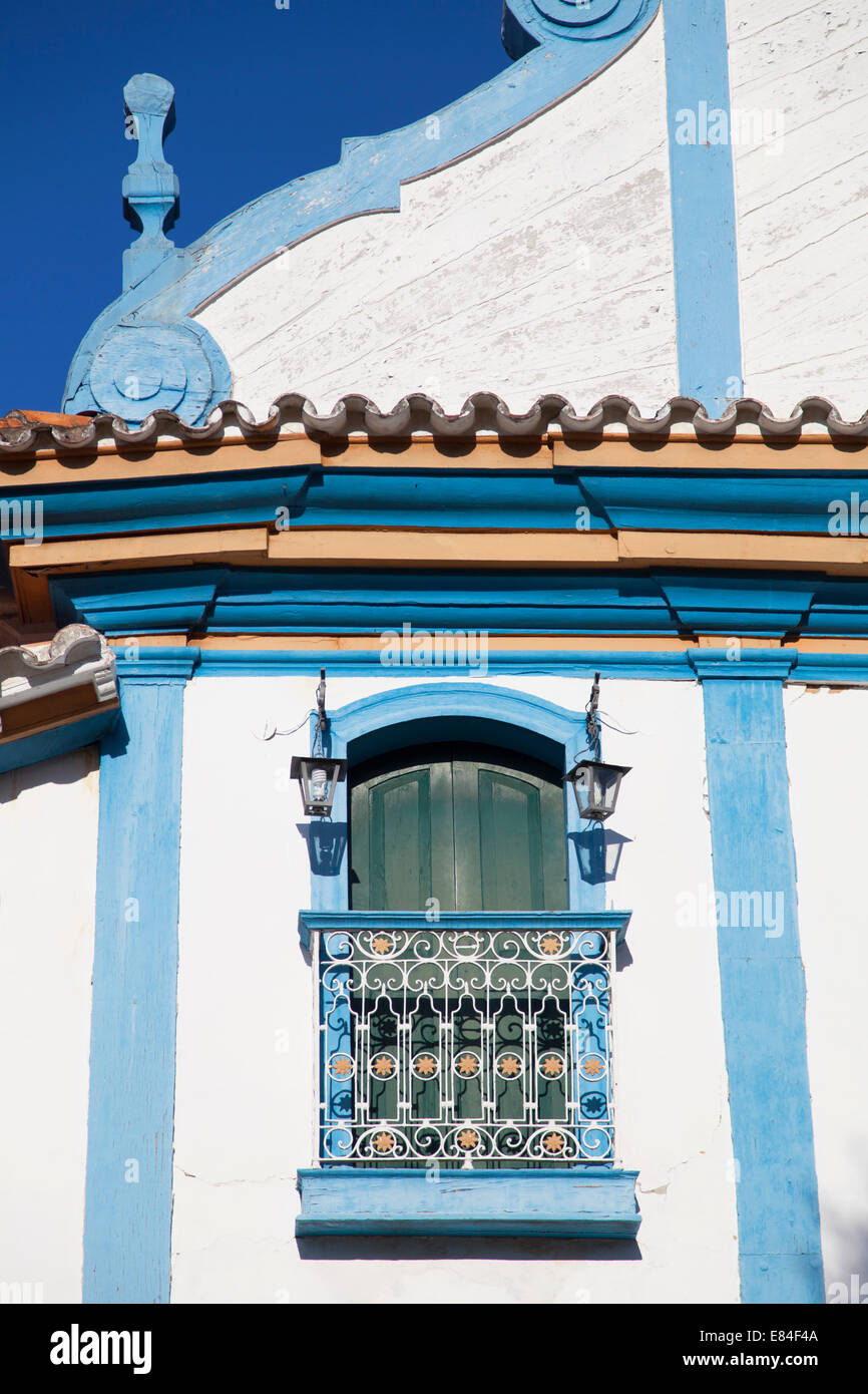 Église Nossa Senhora do Rosario dos Pretos, Diamantina (Site du patrimoine mondial de l'UNESCO), Minas Gerais, Brésil Banque D'Images