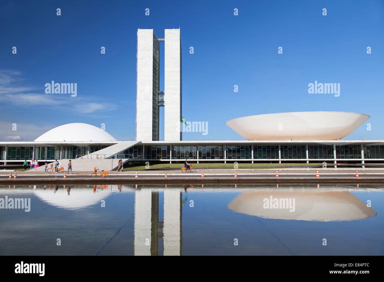 Congrès national, Brasilia, Brésil, District Fédéral Banque D'Images