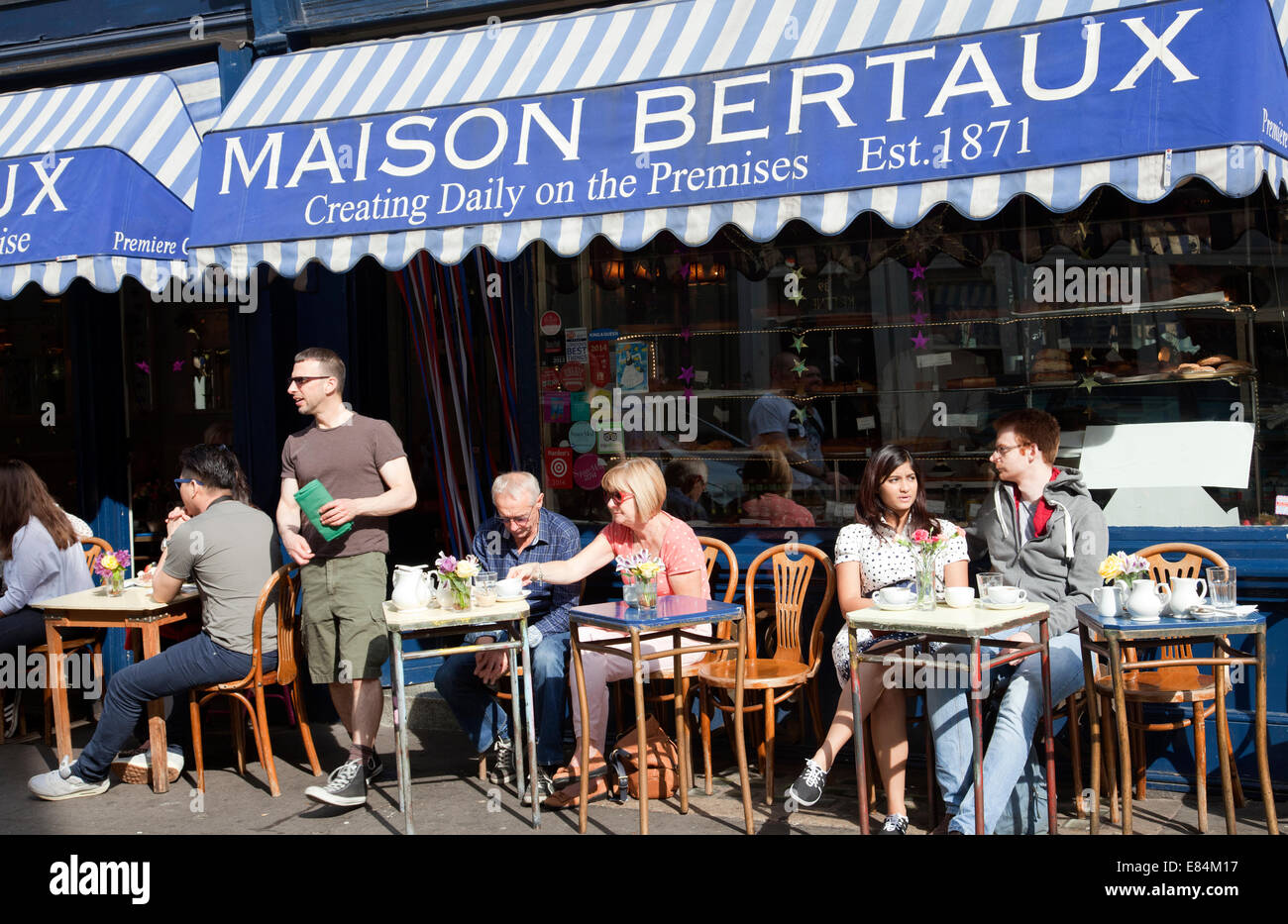 Maison Bertaux sur Greek Street à Londres UK Banque D'Images