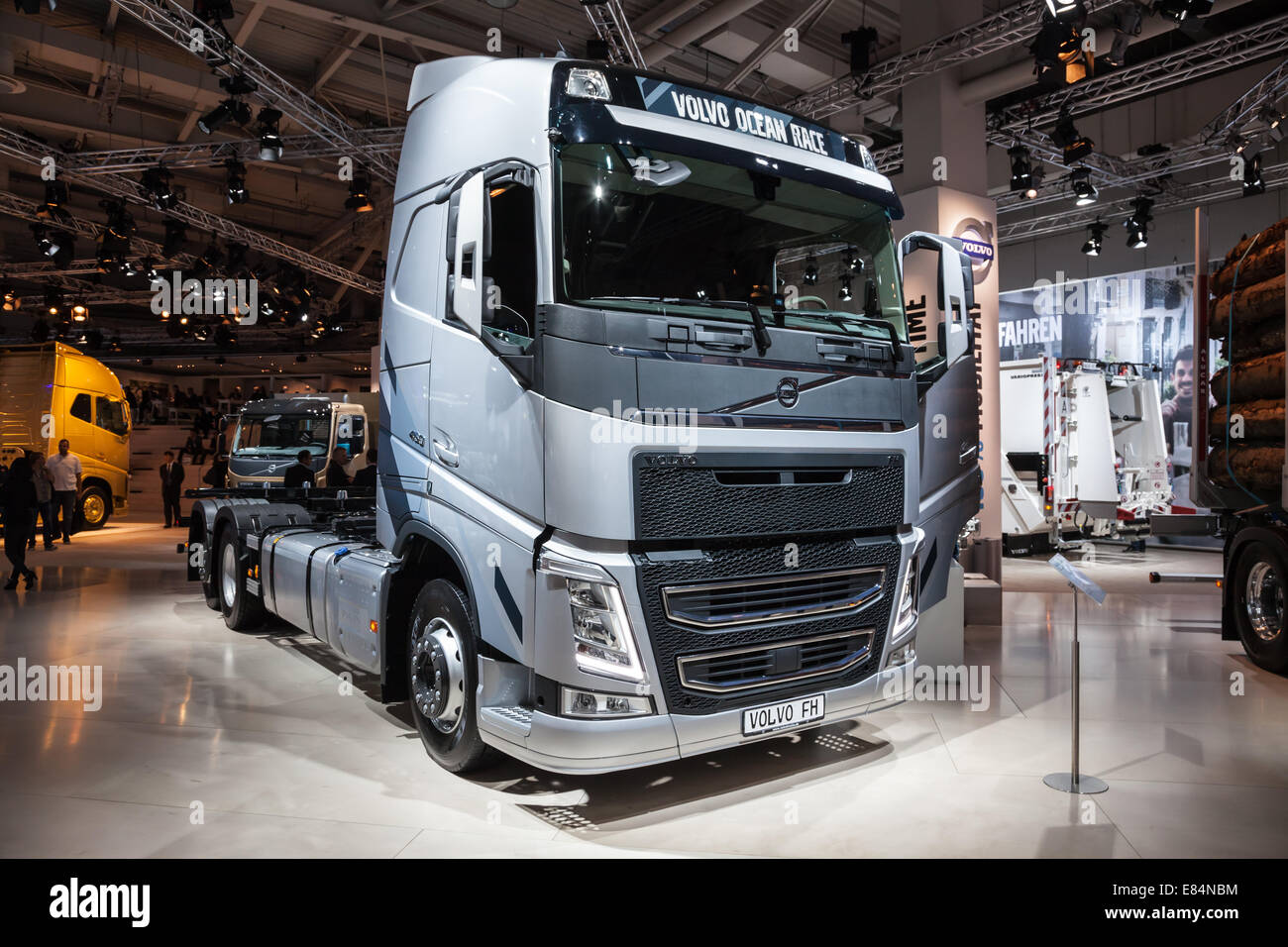 Camion Volvo FH à la 65e Salon IAA Véhicules utilitaires à Hanovre, Allemagne 2014 Banque D'Images