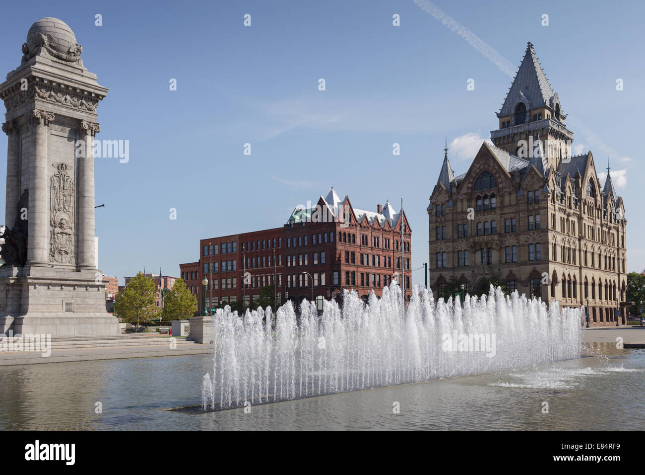 Clinton Square, Syracuse, New York. Banque D'Images