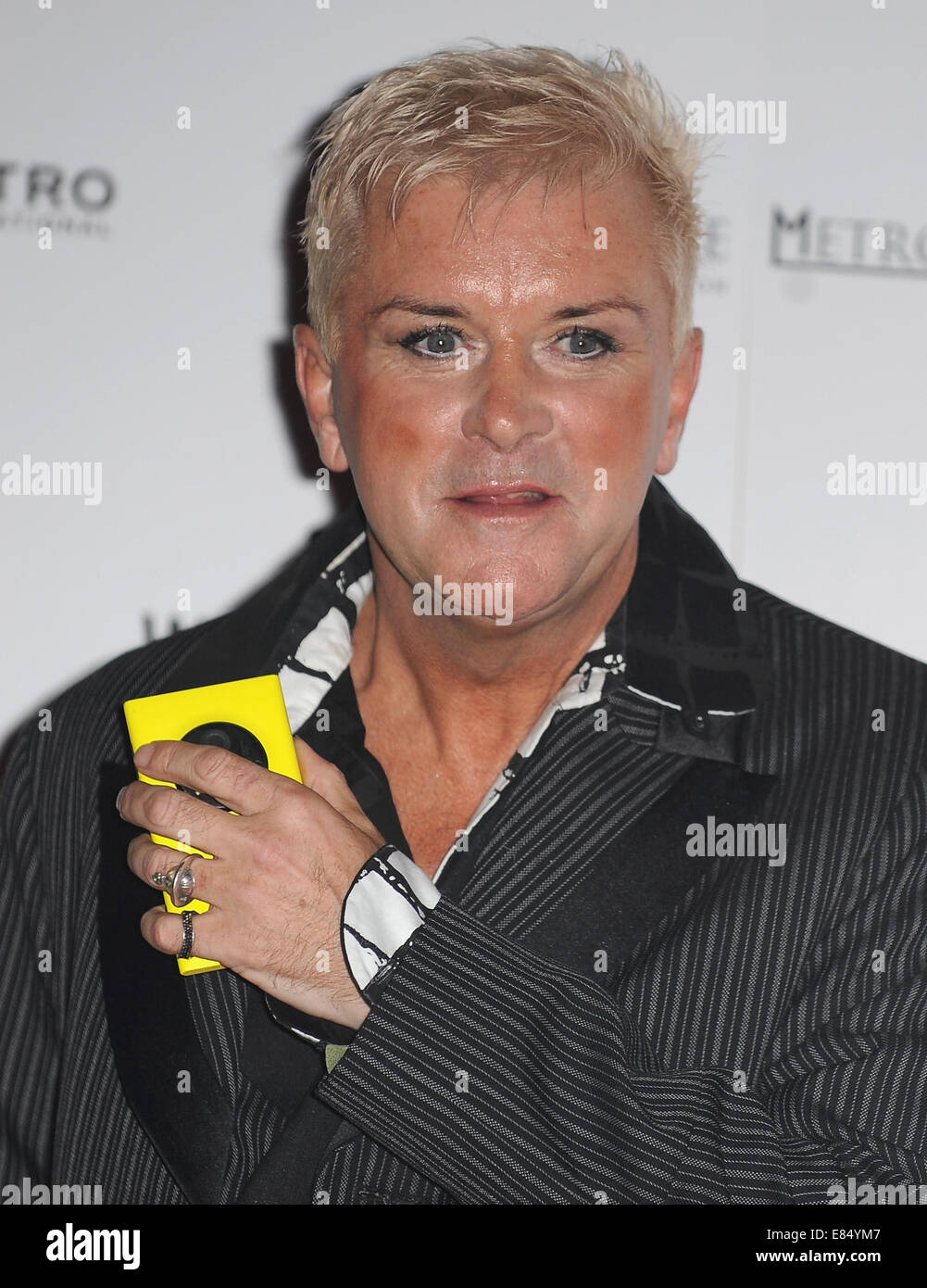 Londres, Royaume-Uni. Sep 30, 2014. Steve Strange assiste à la première mondiale de "Soul Boys du Monde Occidental', au Royal Albert Hall Crédit : Ferdaus Shamim/ZUMA/Alamy Fil Live News Banque D'Images