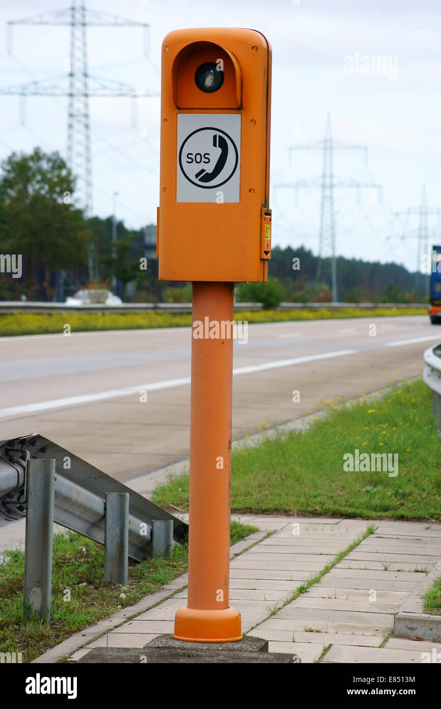 Téléphone d'urgence Banque D'Images