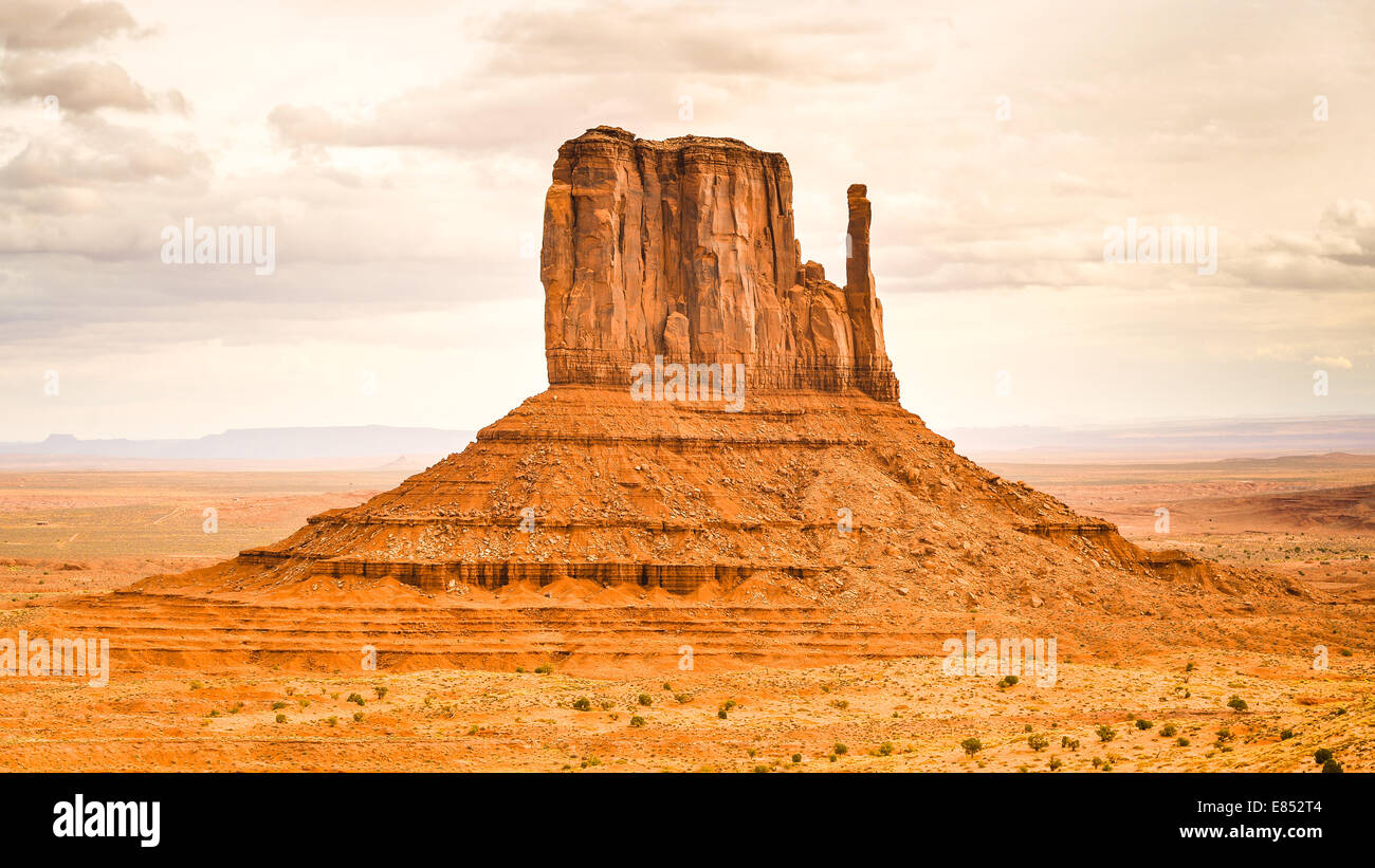 MItten Butte, Monument Valley, Navajo Tribal Park, Arizona Banque D'Images