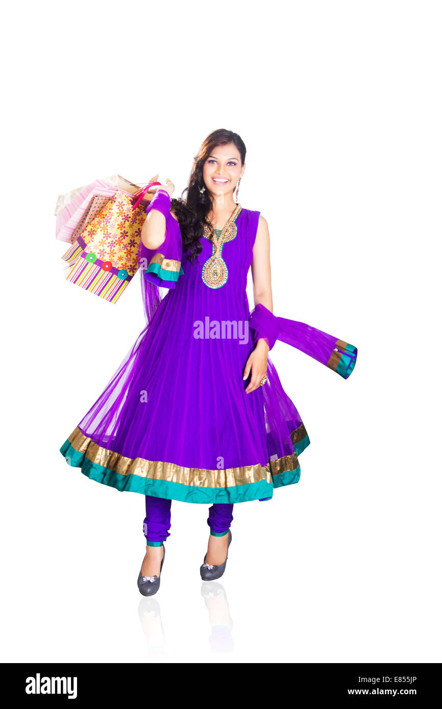 Mesdames indien Diwali Festival shopping Banque D'Images