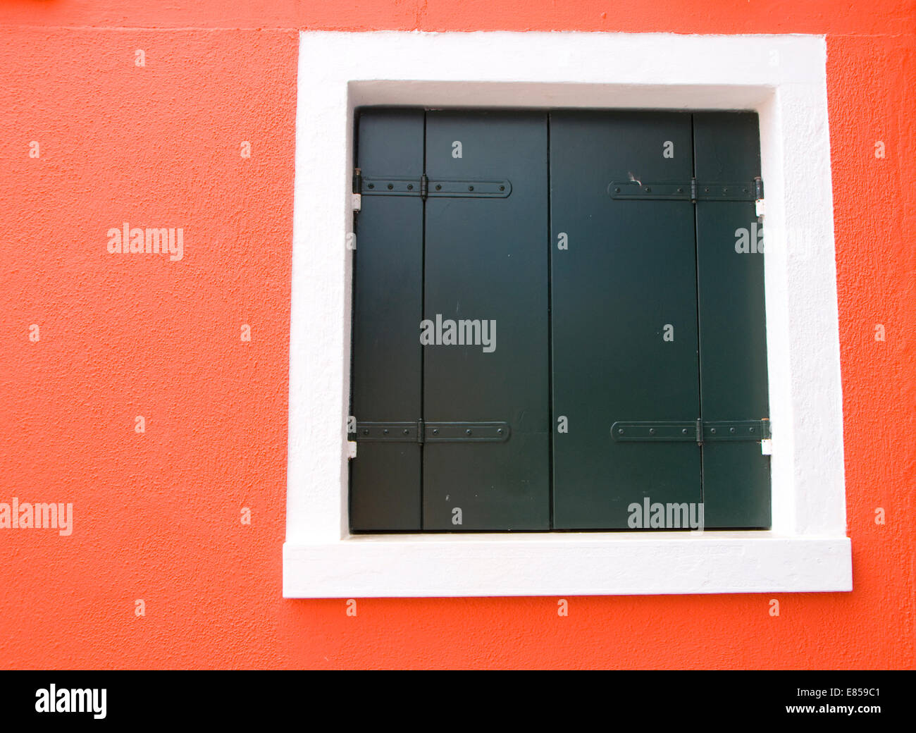 Les couleurs des murs de Burano, Venise, Italie Banque D'Images