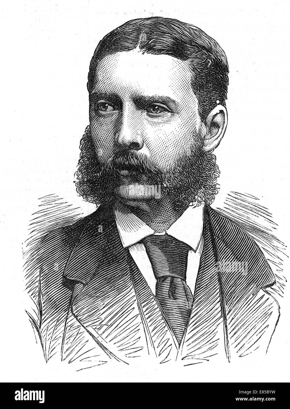 BROMHEAD GONVILLE VC (1845-1891) Officier de l'armée britannique reçu la Croix de Victoria pour son rôle dans la défense de Rorke's Drift en 1879 Banque D'Images