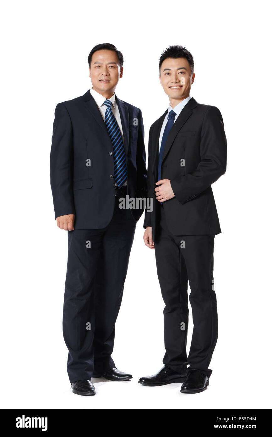 Portrait de deux hommes d'affaires Banque D'Images