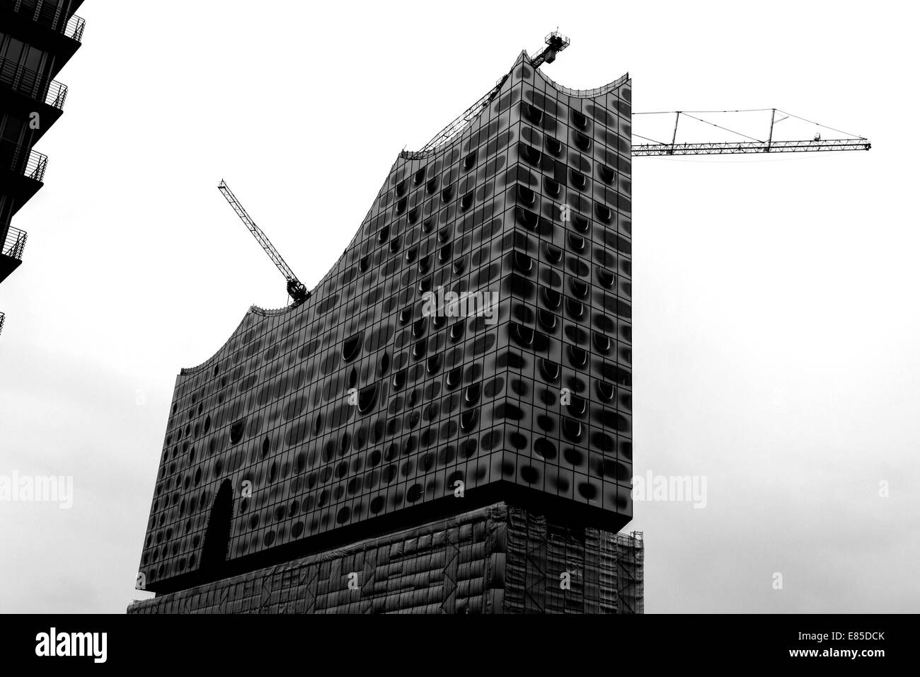 Elbe Philharmonic Hall en construction, Hambourg, Allemagne, Europe. - Septembre 2014 Banque D'Images