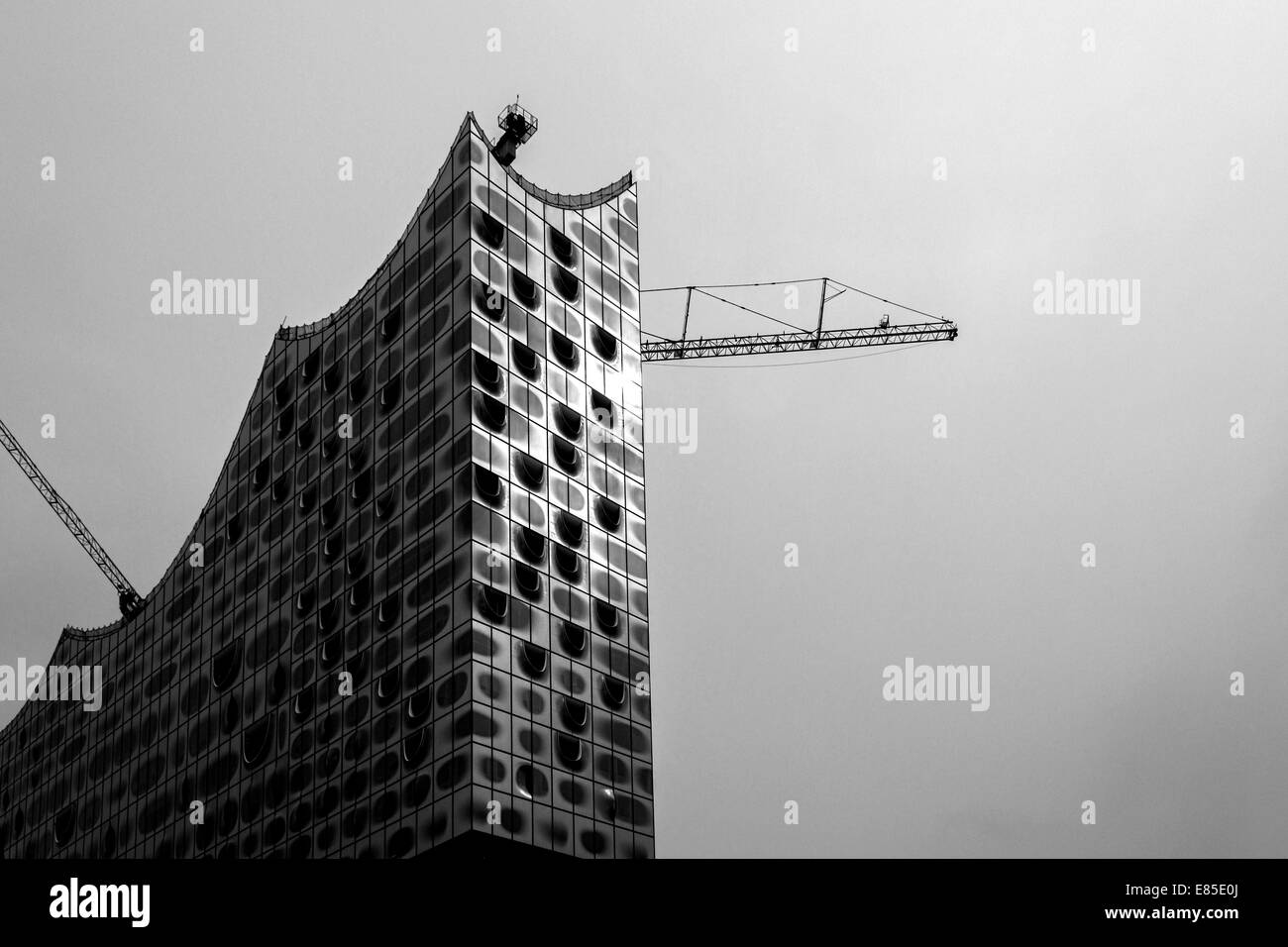 Elbe Philharmonic Hall en construction, Hambourg, Allemagne, Europe. - Septembre 2014 Banque D'Images