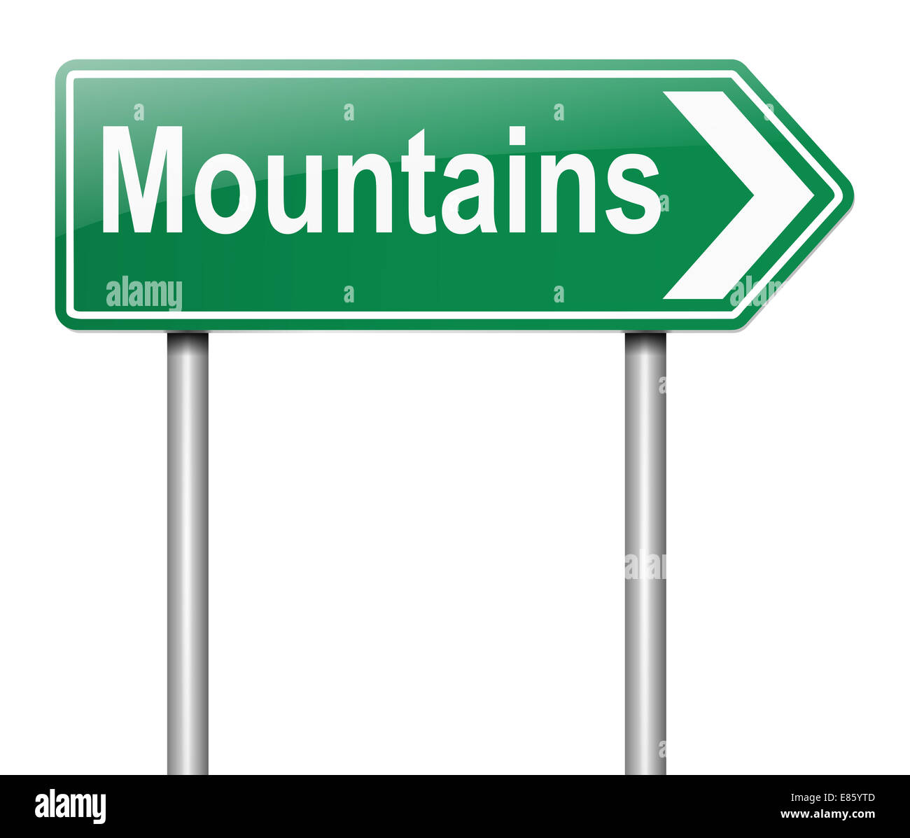 Concept des montagnes. Banque D'Images
