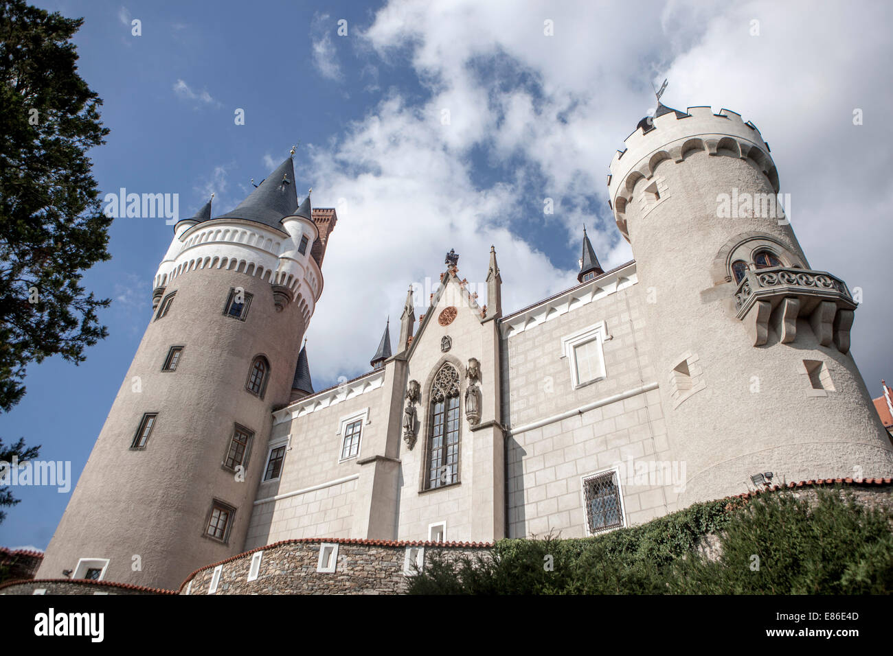 Château gothique de Zleby République tchèque Banque D'Images