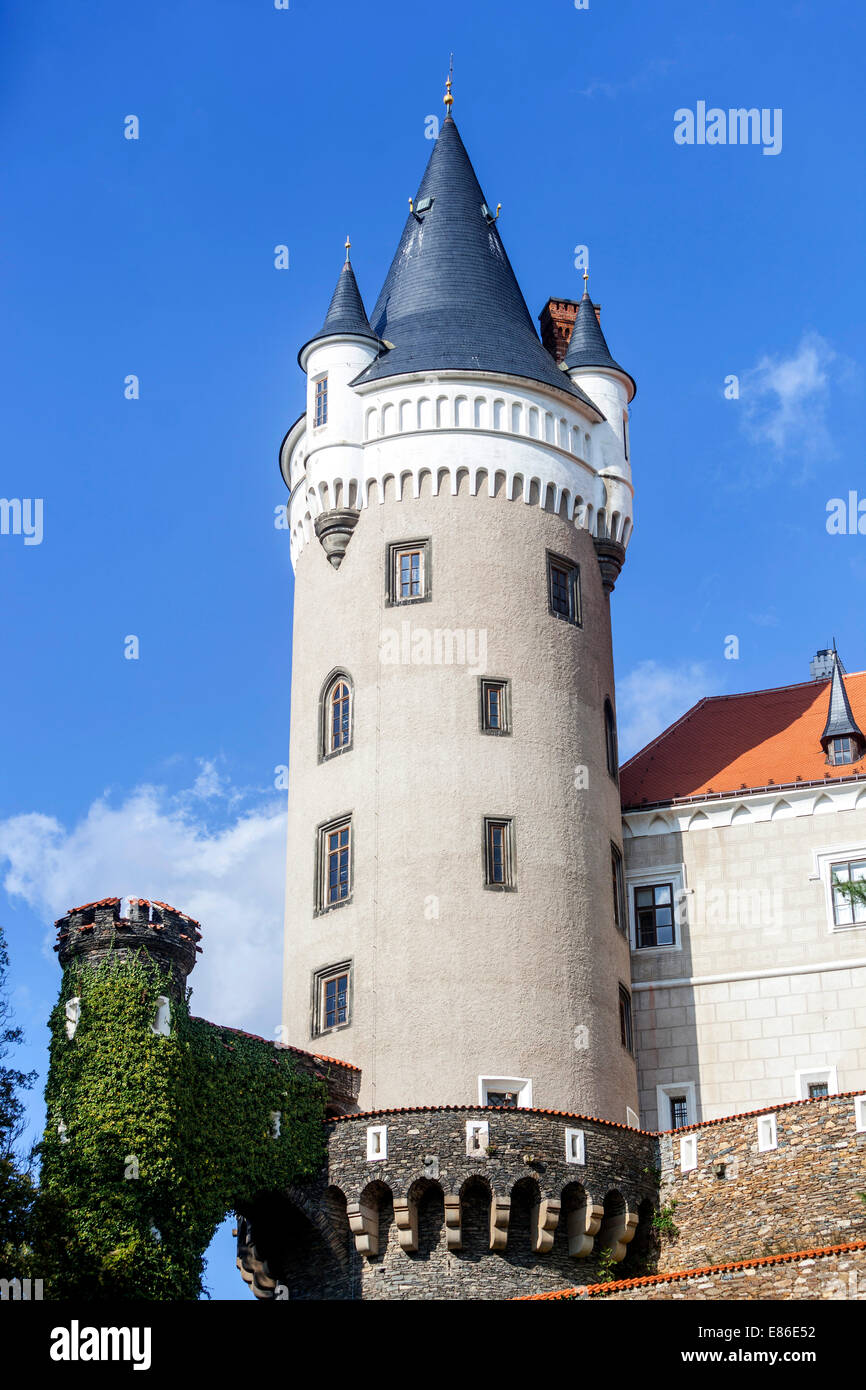 Le Château de Zleby dans la Bohême de l'Est, République Tchèque Banque D'Images