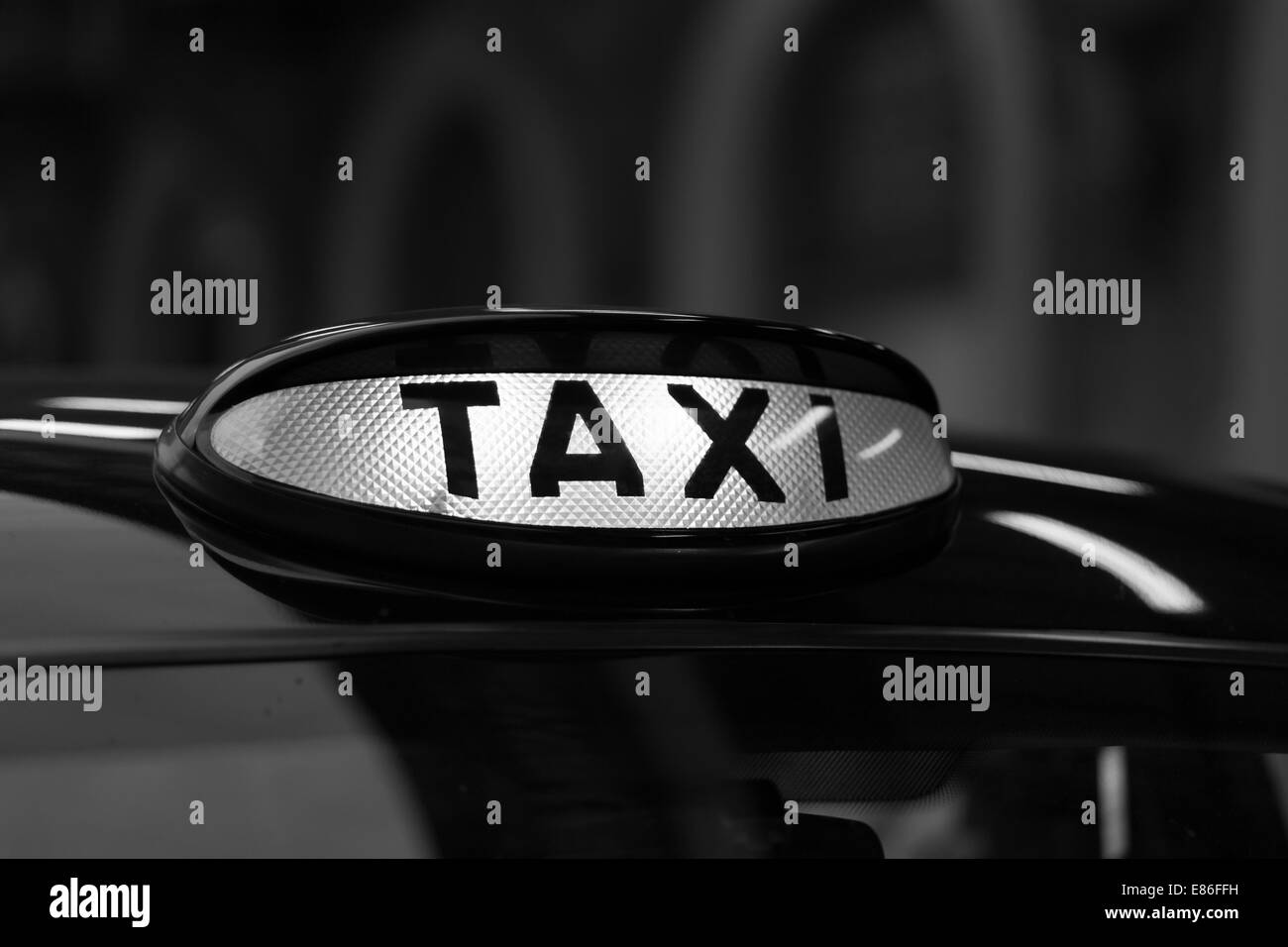 Libre à un Taxi de Londres Banque D'Images