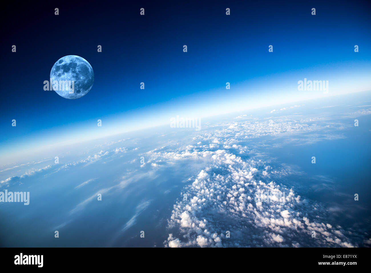 Photo La planète Terre vue aérienne Banque D'Images