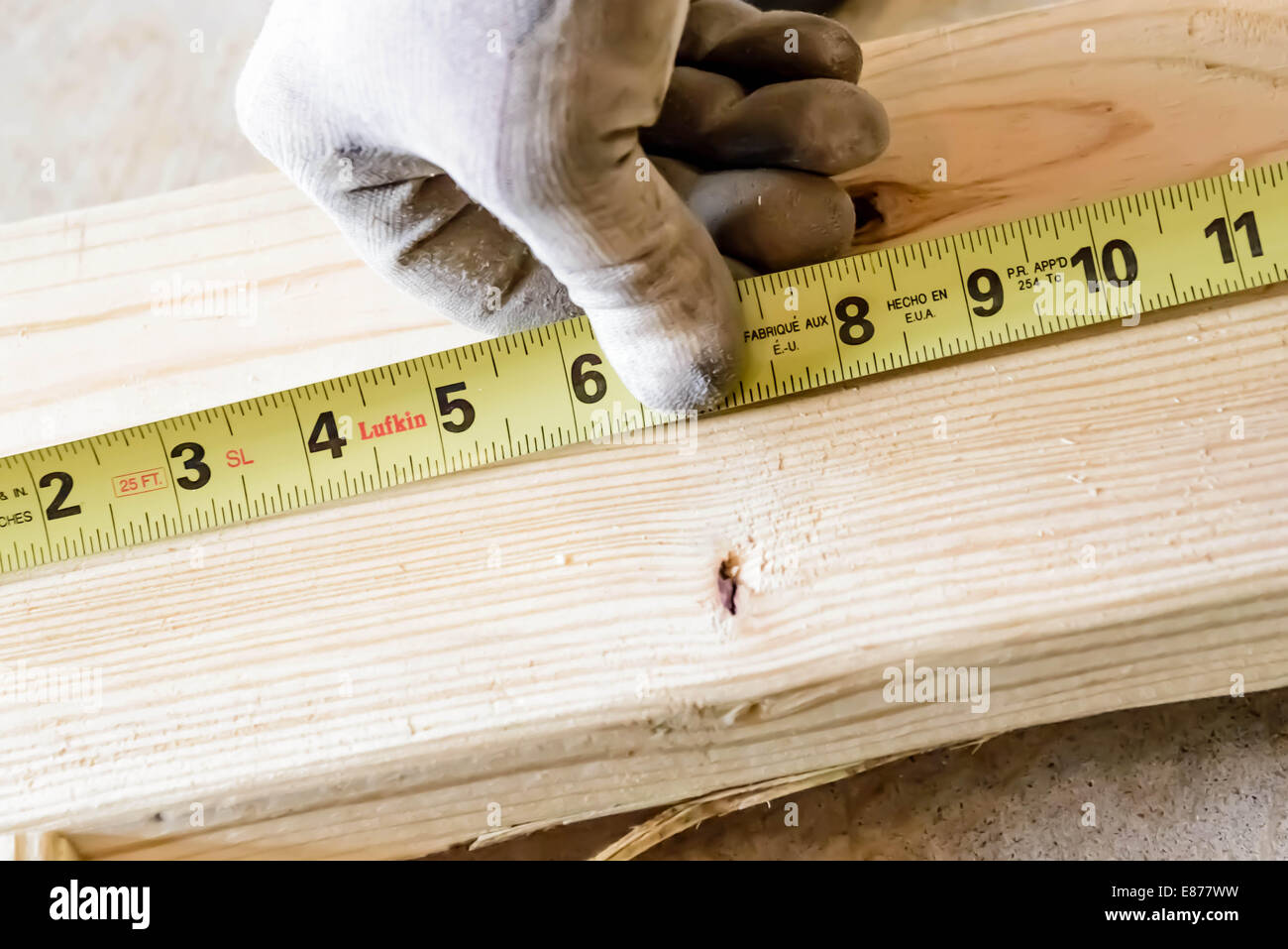 Outils à main et faire le travail du bois projet de construction Banque D'Images