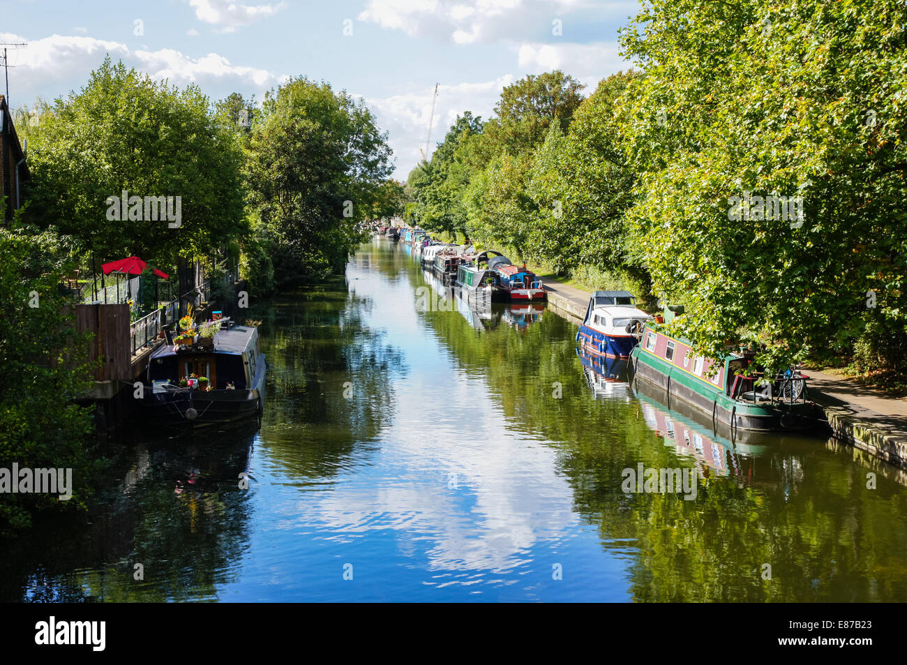 Regent's Canal, Angleterre Royaume-Uni Banque D'Images