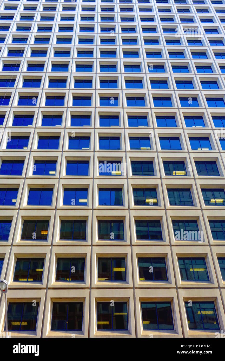 La façade de l'immeuble de bureau détails dans Toronto, Canada Banque D'Images