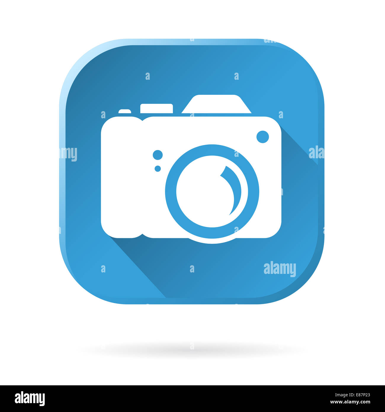 L'icône de caméra photo professionnel, isolé sur fond blanc Banque D'Images