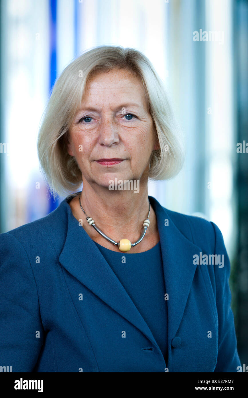 Johanna Wanka, Ministre fédéral de l'éducation et de la recherche, Berlin, Allemagne Banque D'Images