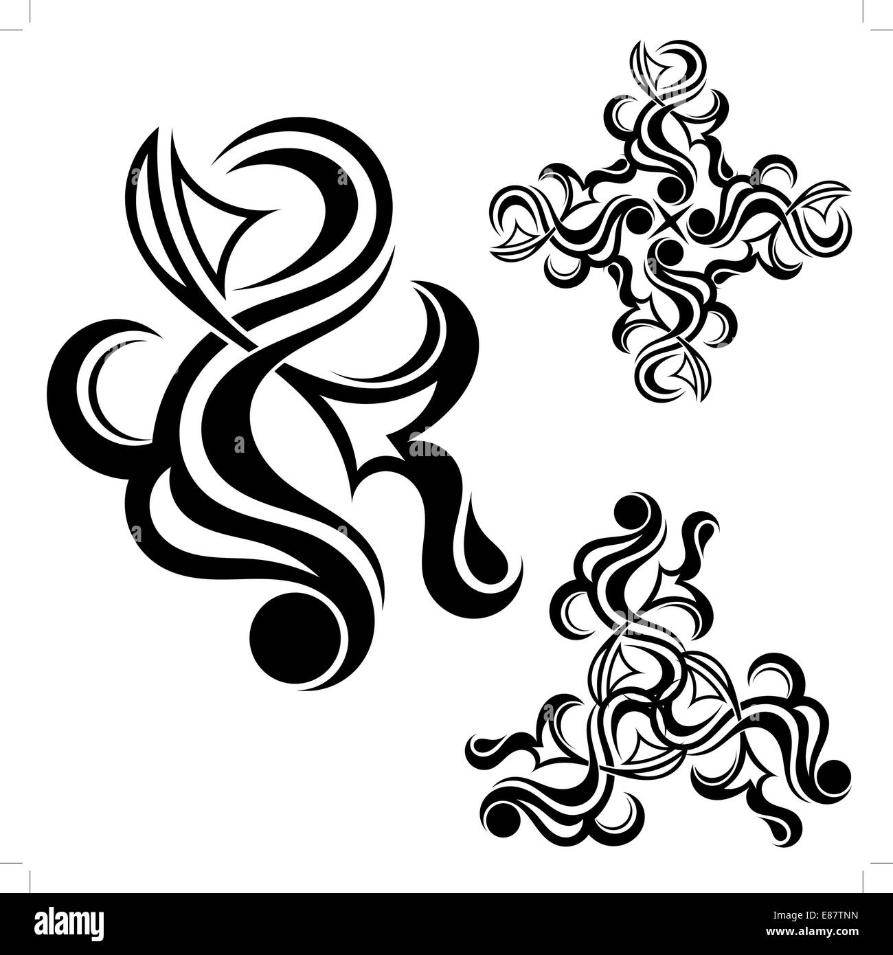 Tatouage tribal Illustration de Vecteur