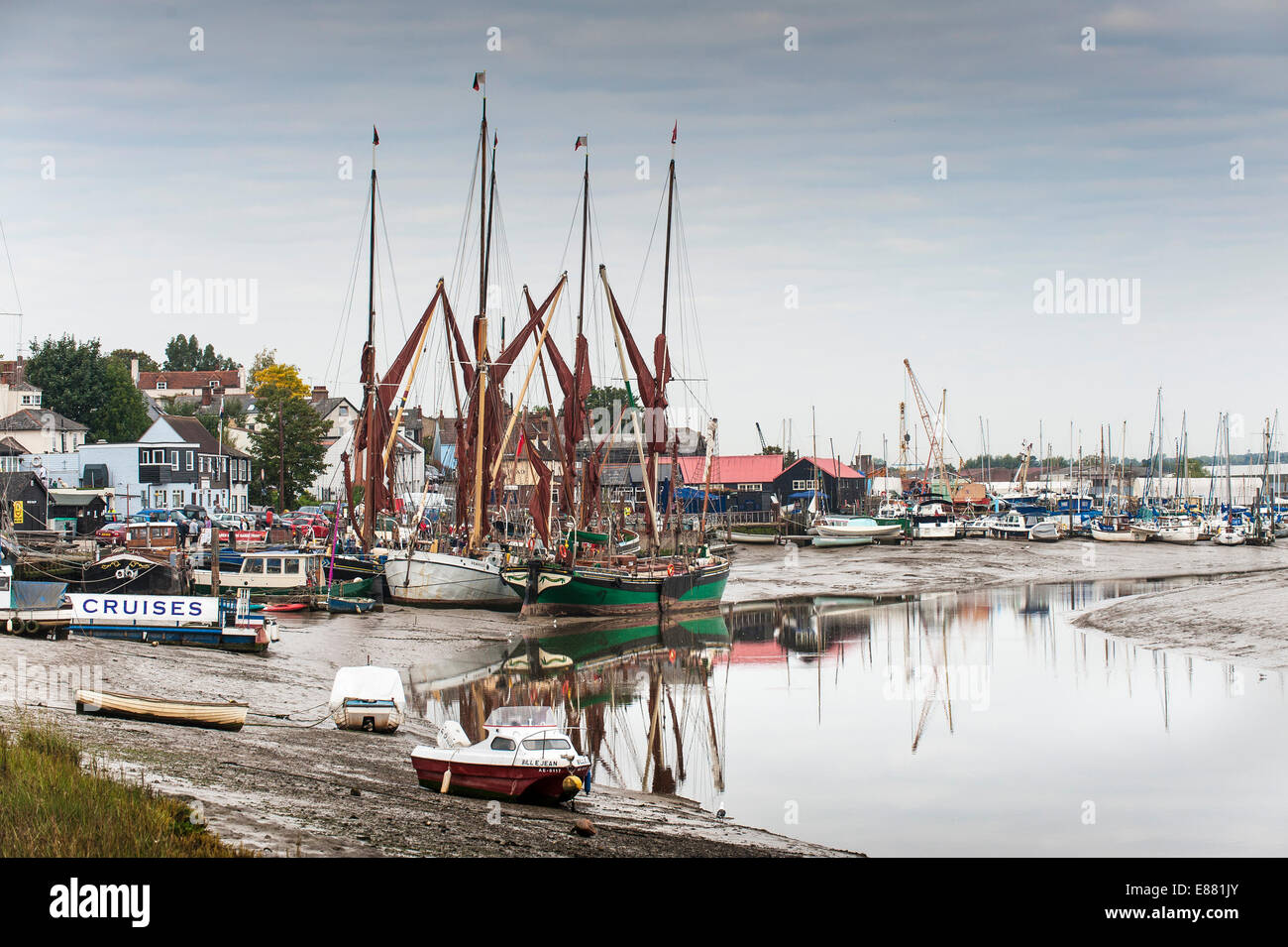 Hythe de Maldon Quay sur la rivière Blackwater dans l'Essex. Banque D'Images