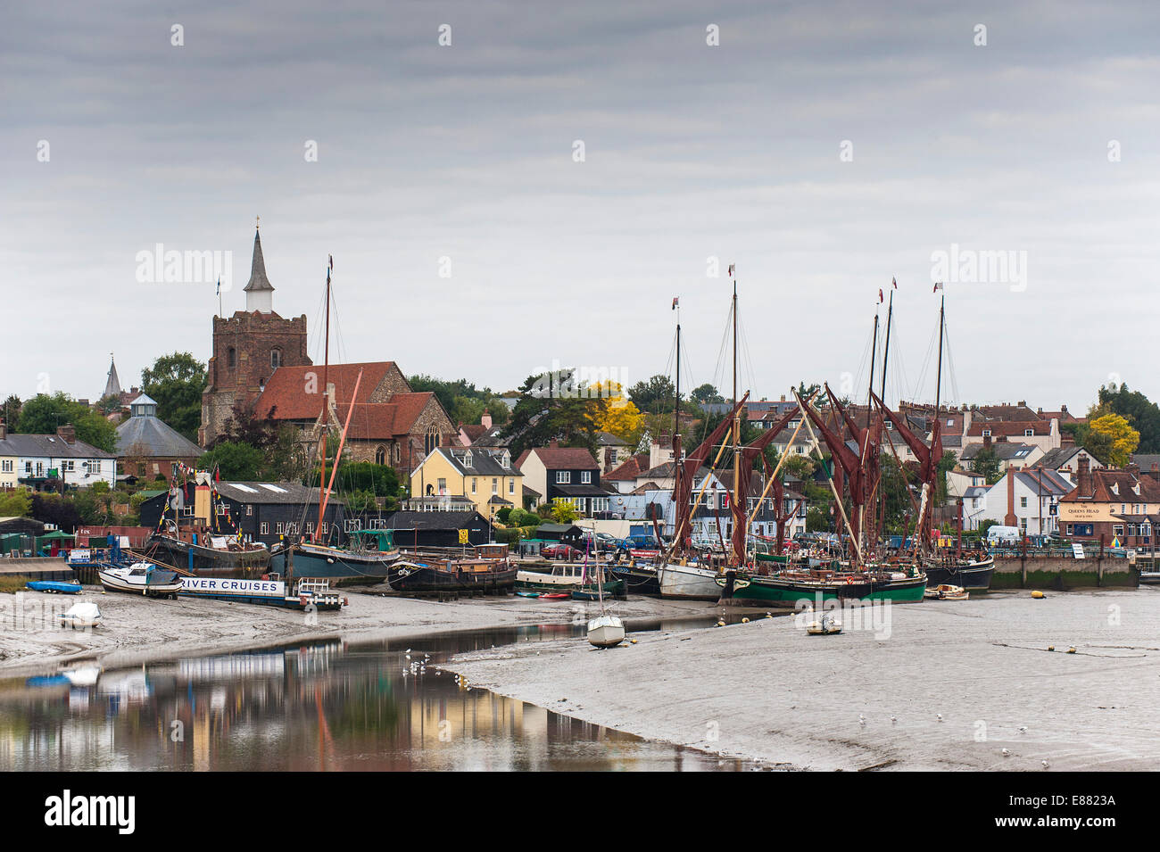 Hythe Quay à Maldon sur la rivière Blackwater dans l'Essex. Banque D'Images