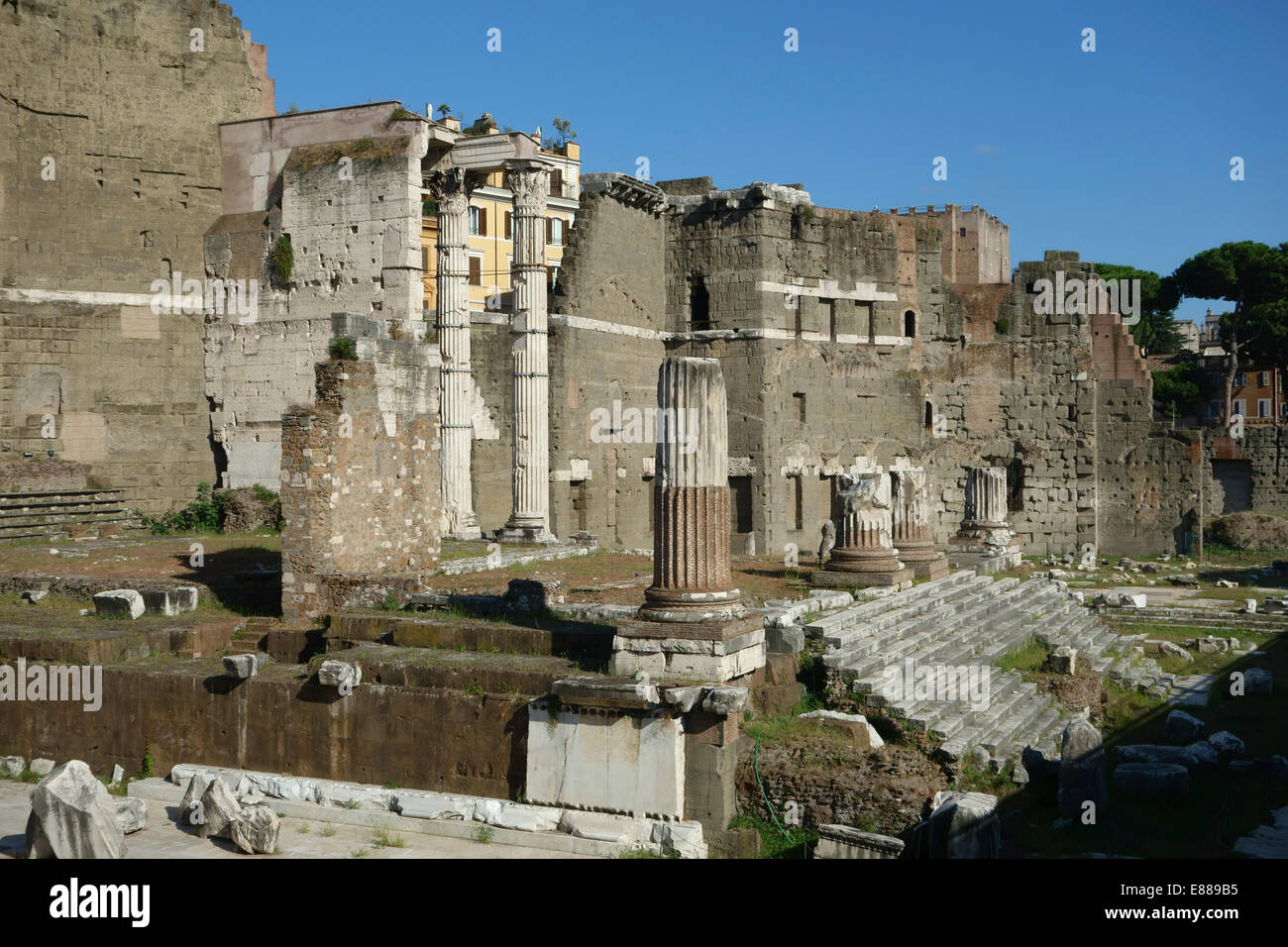 Foro di Augusto Forum d'Auguste Rome Italie Banque D'Images