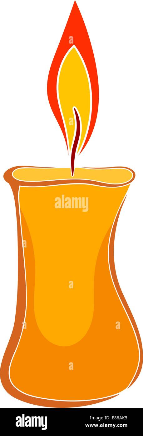 Bougie De Cire De Dessin Anime Image Vectorielle Stock Alamy
