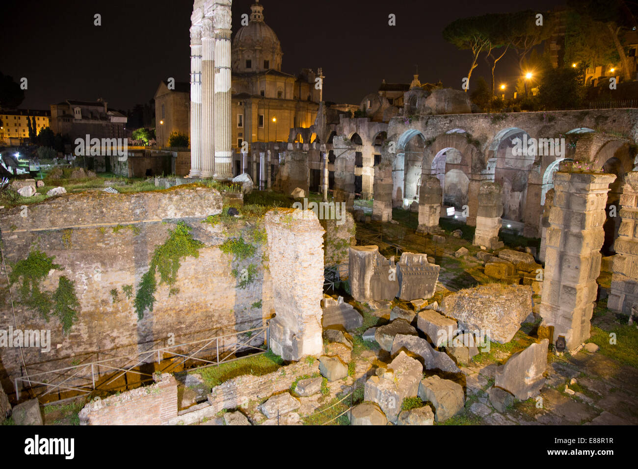Vestiges romains à Rome, Forum Banque D'Images
