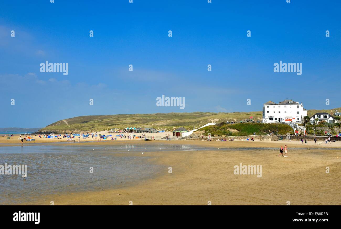 Broad Oak beach Cornwall England uk Banque D'Images