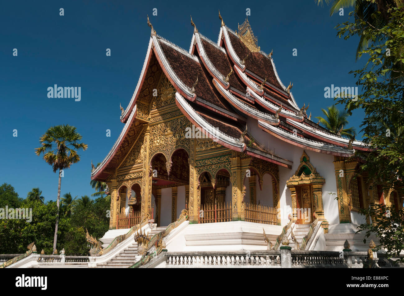 Haw Pha Bang au Pavillon du Palais Royal, Luang Prabang, Laos, Indochine, Asie du Sud-Est, l'Asie Banque D'Images