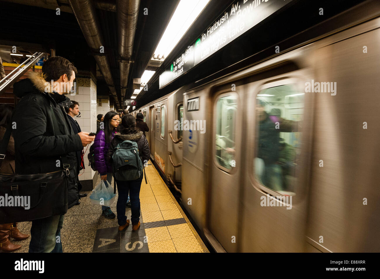 Métro de New York City, New York, États-Unis d'Amérique, Amérique du Nord Banque D'Images