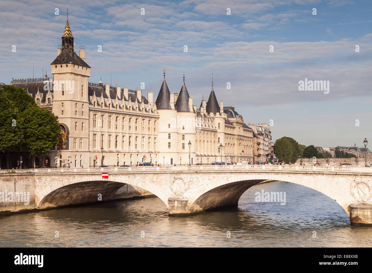La conciergerie, un ancien palais royal et la prison, Palais de Justice, île de la Cité, Paris, France, Europe Banque D'Images
