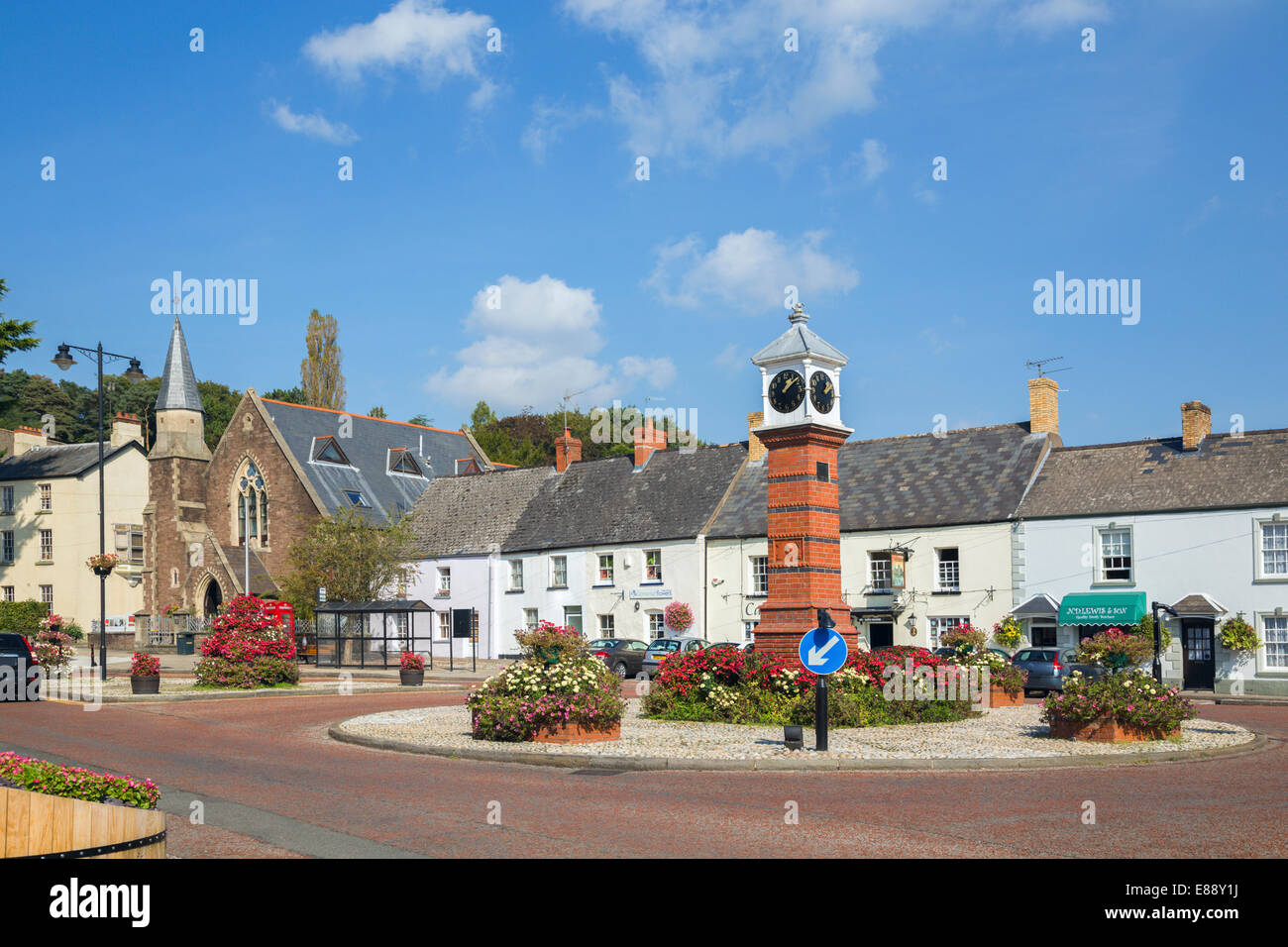 Twyn square, l'Usk, Monmouthshire. Banque D'Images