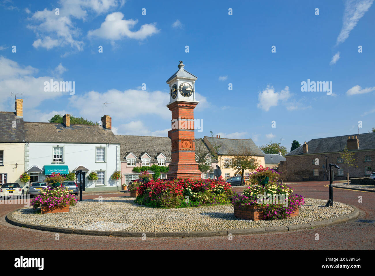 Twyn square, l'Usk, Monmouthshire. Banque D'Images