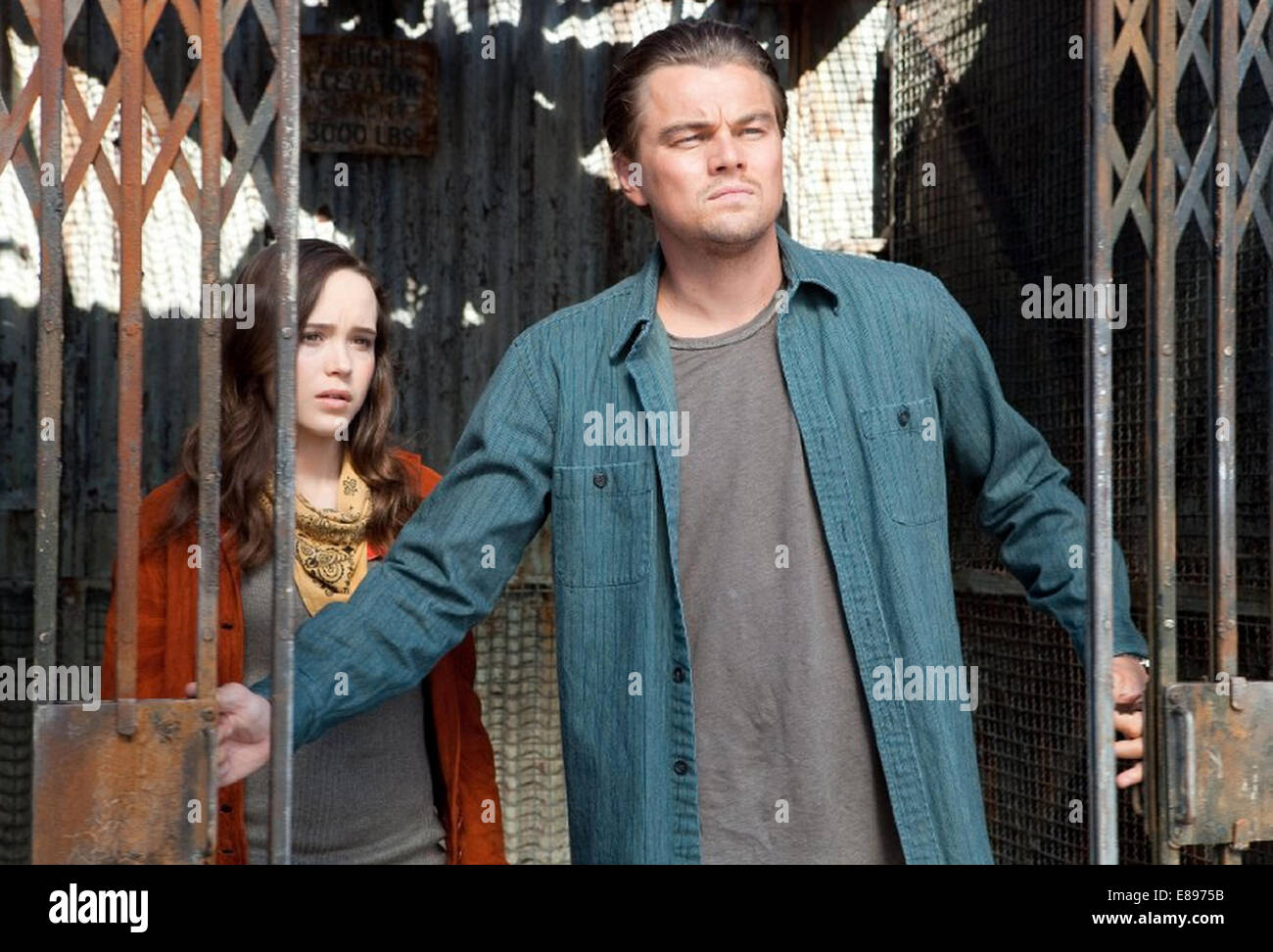 Création 2010 Warner Bros film avec Leonardo DiCaprio et Ellen Page Banque D'Images