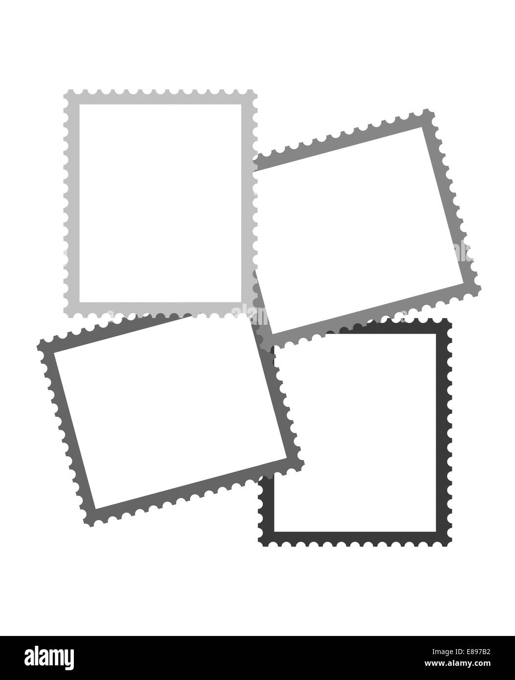 Composition d'un cadre basé sur timbre-poste. Il est isolé, le travailleur des chemins est présent. Banque D'Images