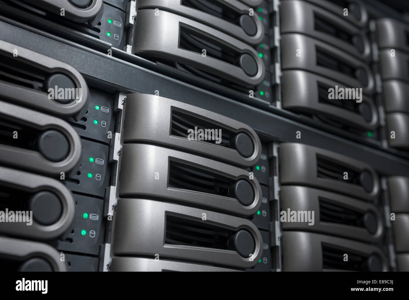 Close up of a Server RAID Photo Stock - Alamy