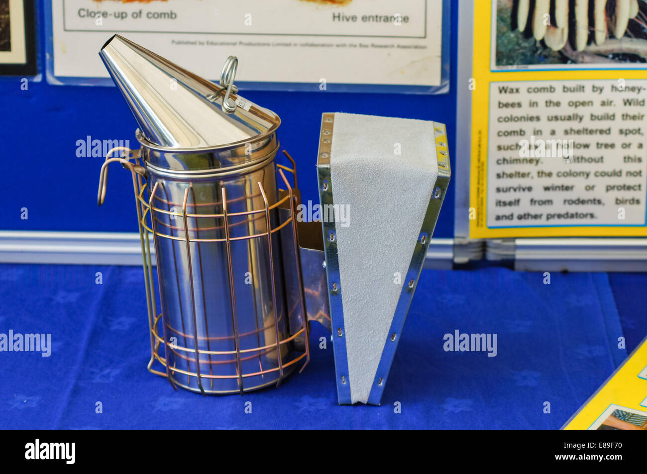 Une abeille fumeur Banque D'Images