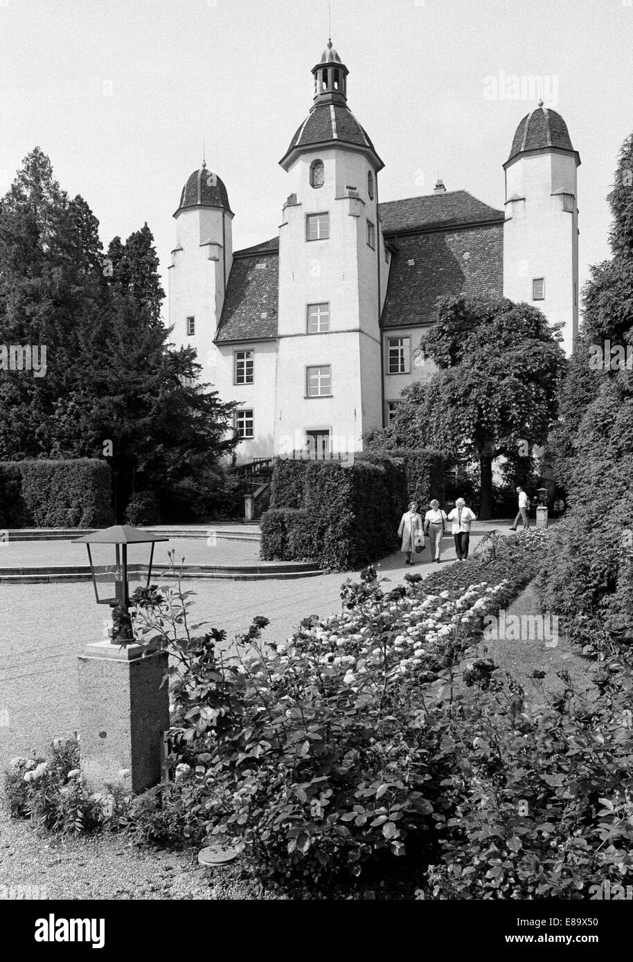 Achtziger Jahre, Schloss Schoenau, auch nach dem Trompeterschloesschen genannt de Bad Säckingen Trompeter von von Autor Joseph Victor von Scheffel, mauvais le cabinet Saec Banque D'Images