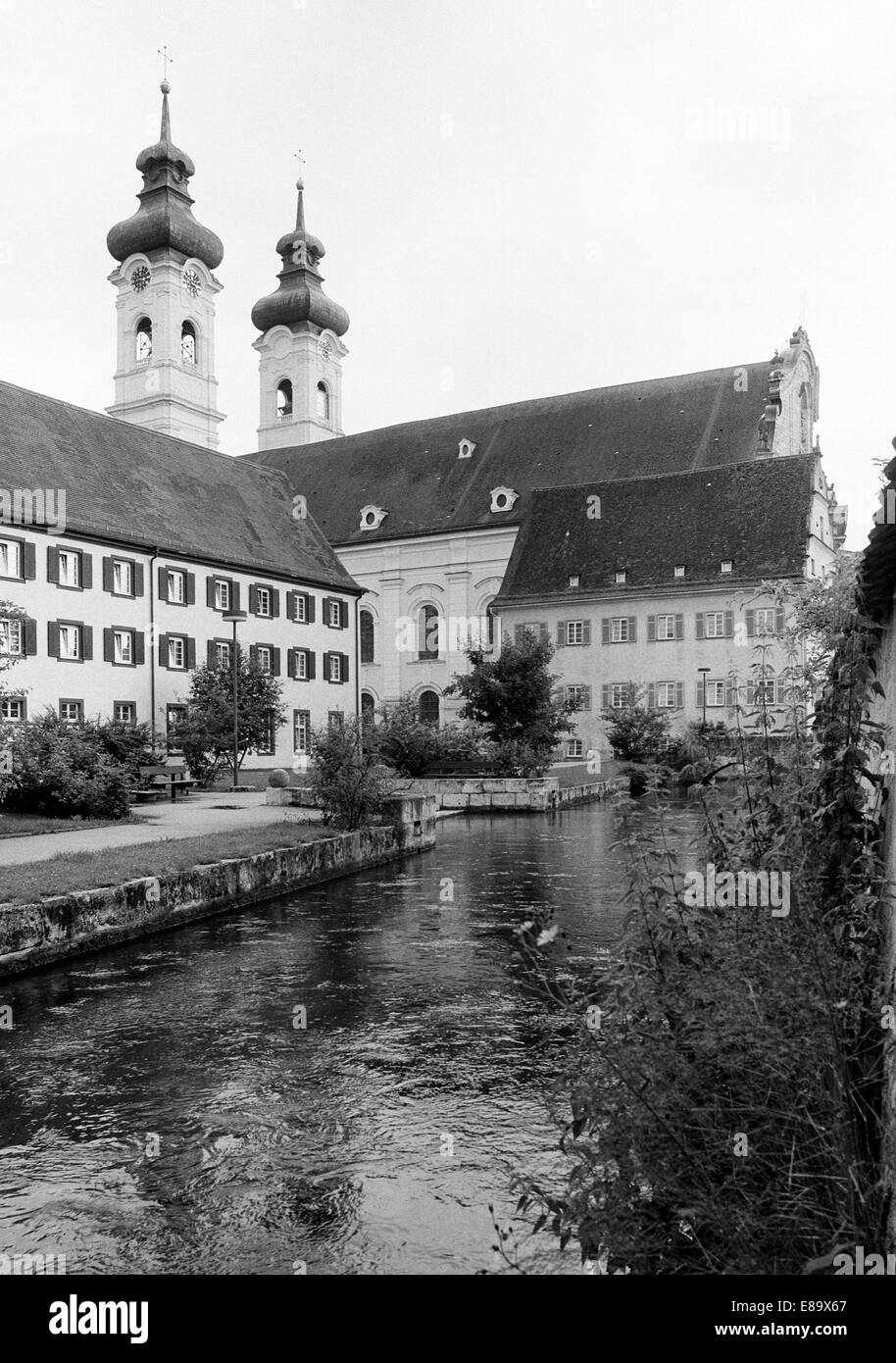 Achtziger Jahre, Münster Unserer Lieben Frau, Klosterkirche der Benediktinerabtei Alb Schwaebische de Zwiefalten, Baden-Wuerttemberg, Banque D'Images