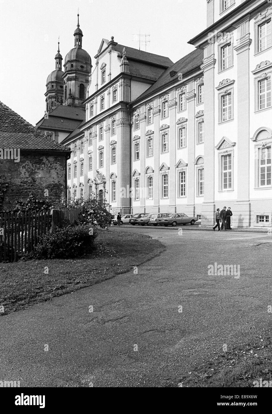 Achtziger Jahre, Zisterzienserabtei und Klosterkirche Sankt Joseph dans Schoental dans Hohenlohe, Bade-Wurtemberg Banque D'Images