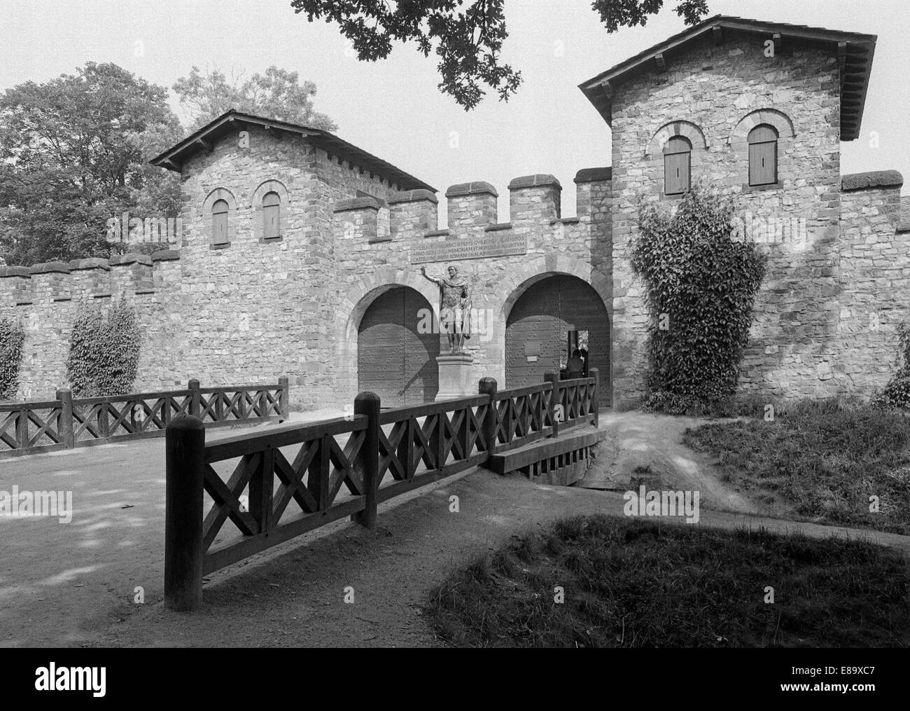 Achtziger Jahre, UNESCO Weltkulturerbe, Saalburg Roemerkastell à Bad Homburg vor der Hoehe, Naturpark Taunus, Hessen Banque D'Images