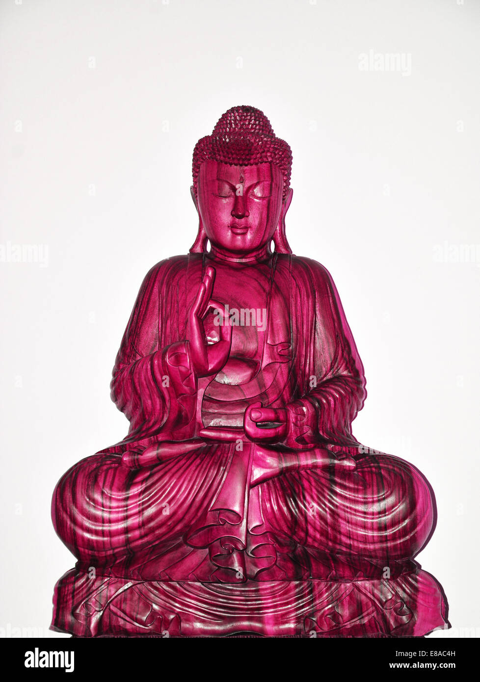 Bouddha assis rouge Banque D'Images