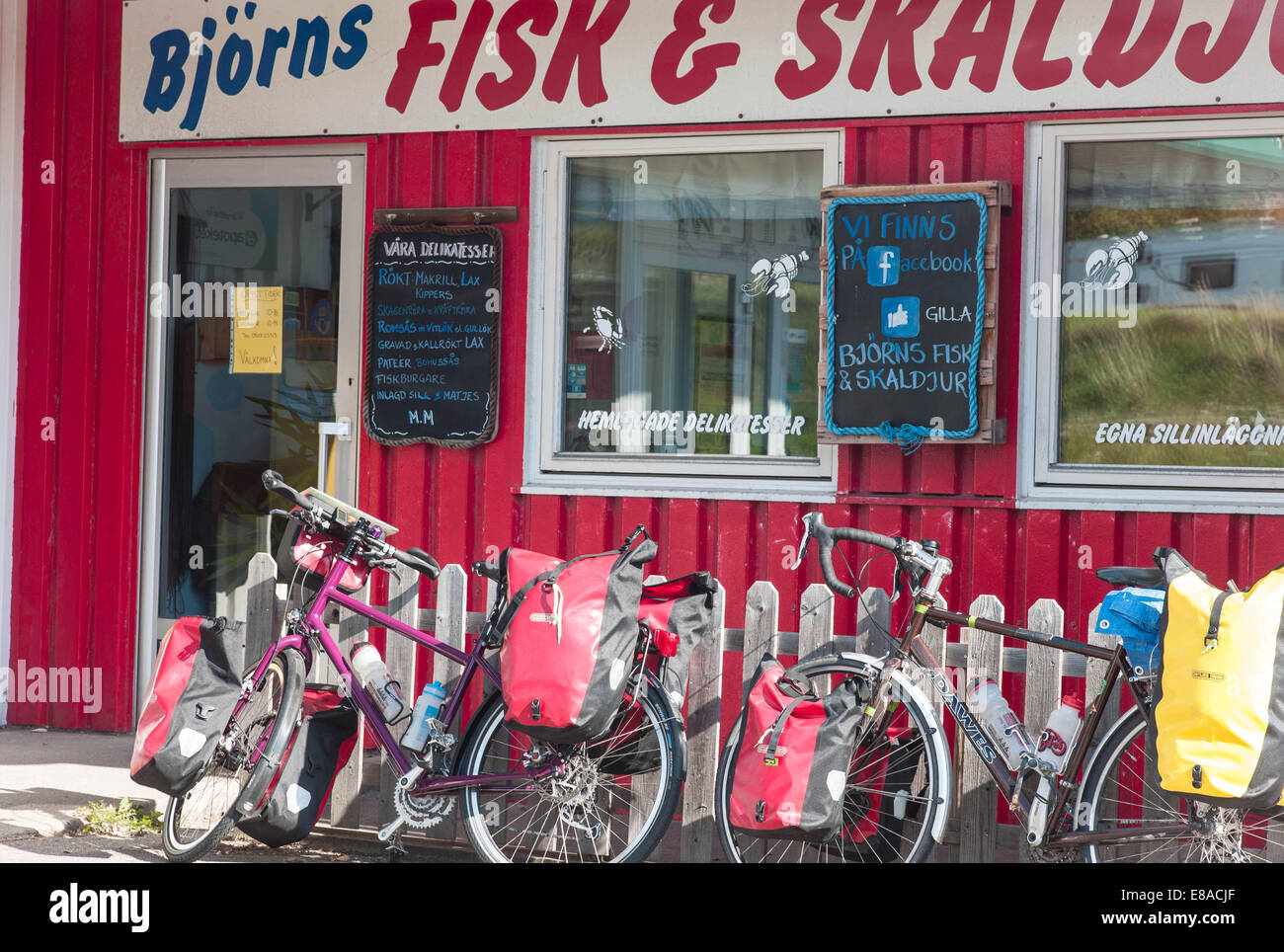 Cyclotourisme en Suède Banque D'Images