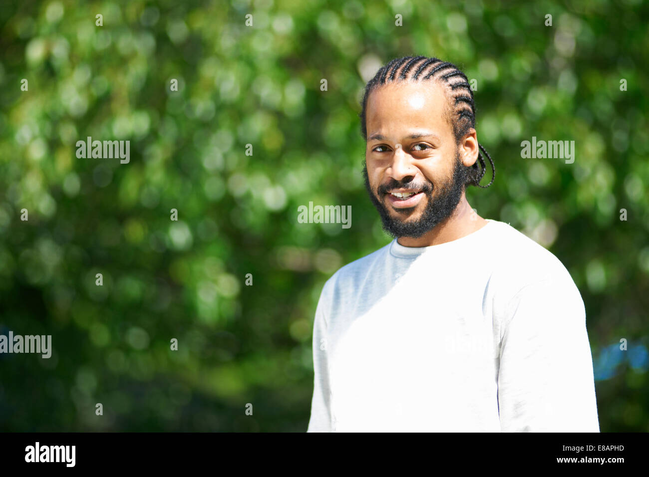 Portrait of young male student Banque D'Images