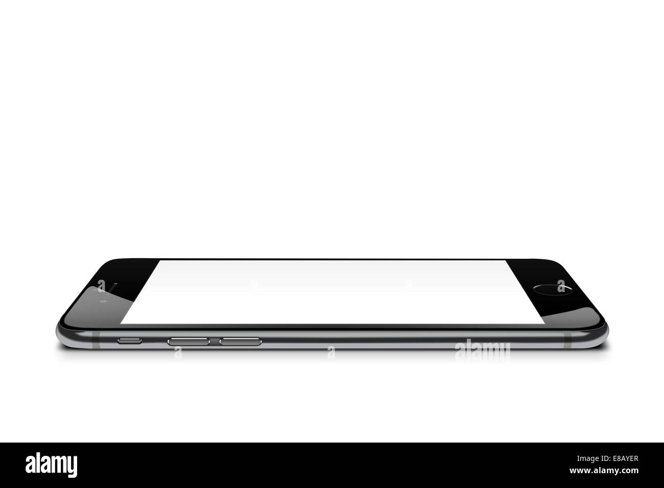 Iphone 6 Smartphone gris de l'espace, des créations numériques. Banque D'Images